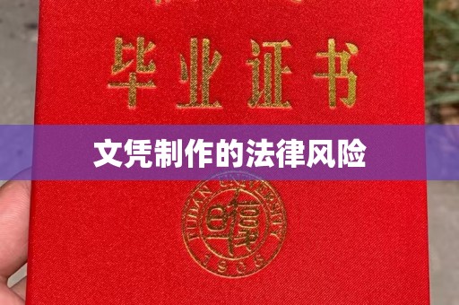 乌海文凭制作的法律风险