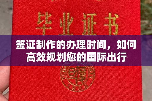 乌海签证制作的办理时间，如何高效规划您的国际出行