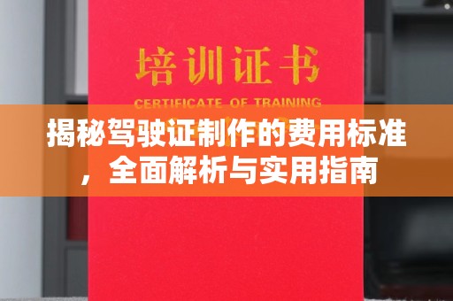 乌海揭秘驾驶证制作的费用标准，全面解析与实用指南