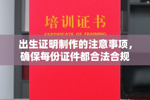 乌海出生证明制作的注意事项，确保每份证件都合法合规