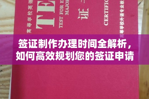 乌海签证制作办理时间全解析，如何高效规划您的签证申请流程