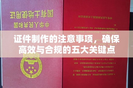 乌海证件制作的注意事项，确保高效与合规的五大关键点